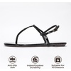 image:imageProject Cloud Wedge Sandals for Women Plush Insole Strappy Sandals 2026  Soft Plush Insole Lightweight Design NonSlip Durable Outsole Strappy Wedge Sandals for Women Everyday ComfortBlack Celebration