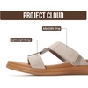 image:imageProject Cloud Wedge Sandals for Women Plush Insole Strappy Sandals 2026  Soft Plush Insole Lightweight Design NonSlip Durable Outsole Strappy Wedge Sandals for Women Everyday ComfortBirch Suede
