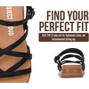image:imageProject Cloud Wedge Sandals for Women Plush Insole Strappy Sandals 2026  Soft Plush Insole Lightweight Design NonSlip Durable Outsole Strappy Wedge Sandals for Women Everyday ComfortBlack