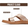 image:imageProject Cloud Wedge Sandals for Women Plush Insole Strappy Sandals 2026  Soft Plush Insole Lightweight Design NonSlip Durable Outsole Strappy Wedge Sandals for Women Everyday ComfortRosegold