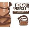 image:imageProject Cloud Wedge Sandals for Women Plush Insole Strappy Sandals 2026  Soft Plush Insole Lightweight Design NonSlip Durable Outsole Strappy Wedge Sandals for Women Everyday ComfortWhiskey