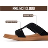 image:imageProject Cloud Wedge Sandals for Women Plush Insole Strappy Sandals 2026  Soft Plush Insole Lightweight Design NonSlip Durable Outsole Strappy Wedge Sandals for Women Everyday Comfort