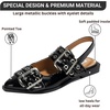 image:imageProject Cloud Wedge Sandals for Women Plush Insole Strappy Sandals 2026  Soft Plush Insole Lightweight Design NonSlip Durable Outsole Strappy Wedge Sandals for Women Everyday ComfortBlack  Katharyn