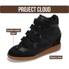 image:imageProject Cloud Wedge Sneakers for Women  Memory Foam Insole Womens Sneakers  Lightweight amp Hi Top Womens Shoes  Stylish Spring Shoes for Women 2026 MarantBlack