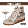 image:imageProject Cloud Wedge Sneakers for Women  Memory Foam Insole Womens Sneakers  Lightweight amp Hi Top Womens Shoes  Stylish Spring Shoes for Women 2026 MarantGold