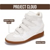 image:imageProject Cloud Wedge Sneakers for Women  Memory Foam Insole Womens Sneakers  Lightweight amp Hi Top Womens Shoes  Stylish Spring Shoes for Women 2026 MarantWhite