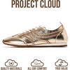 image:imageProject Cloud Womens Barefoot Sneakers with Memory Foam amp Non Slip Monica  Lace Up Shoes for Women  Lightweight Casual Women Footwear Comfortable Fashion Sneakers for Women  Versatile Women ShoesGold