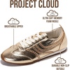 image:imageProject Cloud Womens Barefoot Sneakers with Memory Foam amp Non Slip Monica  Lace Up Shoes for Women  Lightweight Casual Women Footwear Comfortable Fashion Sneakers for Women  Versatile Women ShoesGold