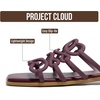 image:imageProject Cloud Womens Flat Sandals Non Slip Dressy Sandals for Women Lisa  Womens Dress Sandals Memory Foam Cushioning Comfortable Lightweight Casual Footwear Summer Vacation Travel Everyday OutdoorsMaroon