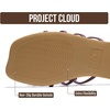 image:imageProject Cloud Womens Flat Sandals Non Slip Dressy Sandals for Women Lisa  Womens Dress Sandals Memory Foam Cushioning Comfortable Lightweight Casual Footwear Summer Vacation Travel Everyday OutdoorsMaroon