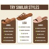 image:imageProject Cloud Womens Flat Sandals Non Slip Dressy Sandals for Women Lisa  Womens Dress Sandals Memory Foam Cushioning Comfortable Lightweight Casual Footwear Summer Vacation Travel Everyday OutdoorsBlack