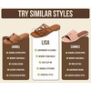 image:imageProject Cloud Womens Flat Sandals Non Slip Dressy Sandals for Women Lisa  Womens Dress Sandals Memory Foam Cushioning Comfortable Lightweight Casual Footwear Summer Vacation Travel Everyday OutdoorsCognac