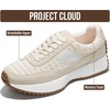 image:imageProject Cloud Womens Sneakers Memory Foam Lightweight Lace Up Shoes 2026  Durable and Lightweight NonSlip Lace Up Fashion Sneakers and Spring Shoes AllDay Comfortortable Walking ShoesSerenabeige