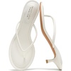 image:imageProject Cloud 100 Genuine Leather Fashion Kitten Heels for Women Mango  Memory Foam Insole and Lightweight Fashion Thong Heels Summer Sandals  AllDay Comfort Everyday Wear UseWhite