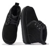 image:imageProject Cloud 100 Genuine Leather Kids Boots  Lightweight FurLined Ankle Boots for Girls amp Boys with Memory Foam Insole  NonSlip Winter Kids Shoes NevadaBlack Suede