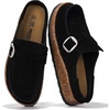 image:imageProject Cloud 100 Genuine Leather Moccasin Style Clogs for Women Carline  Memory Foam Insole for Comfortability NonSlip and Durable Womens Clogs Lightweight and WaterResistant Mules for WomenBlack