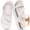 image:imageProject Cloud Adjustable Strap Platform Sandals Women Footwear Mellow  Plush amp Soft Insole Wedge Sandals for Women WaterResistant and NonSlip Lightweight Wedge SandalsWhite