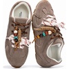image:imageProject Cloud Genuine Leather Womens Barefoot Lace Up Shoes  Memory Foam Insole Lightweight Fashion Sneakers for All Day Casual Comfort with Flexible Support and Cushioned Everyday WearTaupe Suede