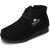 image:imageProject Cloud Kids 100 Genuine Leather Non Slip Boots Kids Wallyboot  Boys amp Girls Shoes Memory Foam Insole Gum Rubber Sole Comfortable Fall Footwear Outdoor School Casual Everyday Easy WearBlack Suede