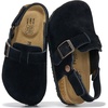 Black Suede With Back Strap