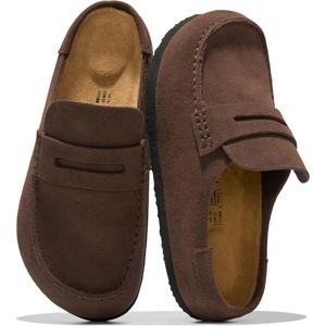 image:imageProject Cloud 100 Genuine Leather Clogs for Women Footwear 2026  Memory Foam Insole Womens Clogs NonSlip Outsole Mules for Women Footwear Lightweight Womens Mules amp Clogs Fall ShoesBrownie Suede