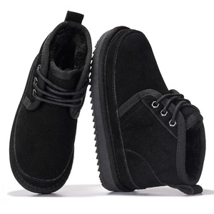 image:imageProject Cloud 100 Genuine Leather Kids Boots  Lightweight FurLined Ankle Boots for Girls amp Boys with Memory Foam Insole  NonSlip Winter Kids Shoes NevadaBlack Suede