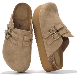 image:imageProject Cloud 100 Genuine Leather Platform Sandals Women Footwear  Comfortable Womens Slides Memory Foam Insole  Non Slip WaterResistant 3Strap Wedge Sandals for Women 2026Stephi  Chestnut