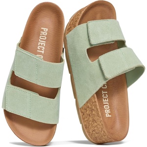 image:imageProject Cloud 100 Genuine Leather Platform Sandals Women Summer Wedges  100 Genuine Leather Plush Soft Insole Lightweight NonSlip Sole Beach Essentials Summer Wedge Sandals for WomenSage