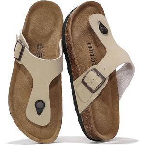 image:imageProject Cloud 100 Genuine Leather Thong Sandals amp Flip Flops for Women  Memory Foam Insole Womens Sandals  NonSlip Lightweight Comfortable Beach Footwear and Casual Everyday Summer Sandals WomenBeige
