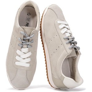 image:imageProject Cloud 100 Genuine Leather Womens Sneakers with Memory Foam Lynn  Lightweight Non Slip Shoes for Women Stylish Spring Footwear Comfortable Casual Everyday Travel Weekend Outfits All Day WearOffwhite Suede