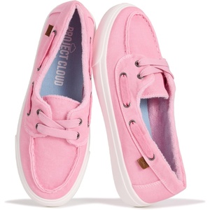 image:imageProject Cloud Canvas Sneakers for Women Memory Foam Slip On Seasalt  Memory Foam Insole SlipOn Design Lightweight NonSlip Sole Canvas Fashion Sneakers for Women Everyday ComfortParfait Pink Canvas