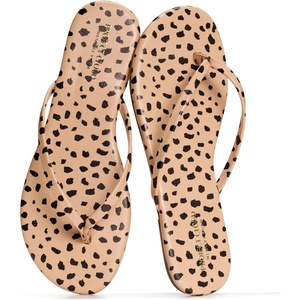 image:imageProject Cloud Flip Flops for Women Memory Foam Flats Sandals Foundations  Lightweight and Durable NonSlip SoleWomens Sandals  Beach Essentials Womens Flat Sandals for Everyday Comfort Daily WearCheetah