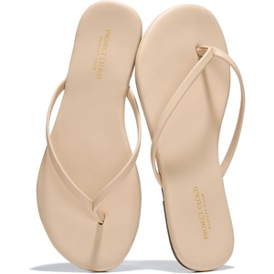 image:imageProject Cloud Flip Flops for Women Memory Foam Flats Sandals Foundations  Lightweight and Durable NonSlip SoleWomens Sandals  Beach Essentials Womens Flat Sandals for Everyday Comfort Daily WearBeige
