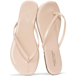image:imageProject Cloud Flip Flops for Women Memory Foam Flats Sandals Foundations  Lightweight and Durable NonSlip SoleWomens Sandals  Beach Essentials Womens Flat Sandals for Everyday Comfort Daily WearNude Patent