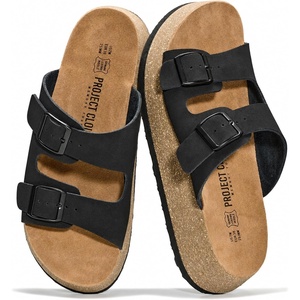 image:imageProject Cloud Genuine Leather Wedge Platform Womens Sandals Barcelona  Plush Soft Insole Lightweight Wedge Sandals for Women  NonSlip Outsole Summer Beach Essentials  Casual Women FootwearBlack