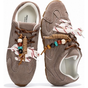 image:imageProject Cloud Genuine Leather Womens Barefoot Lace Up Shoes  Memory Foam Insole Lightweight Fashion Sneakers for All Day Casual Comfort with Flexible Support and Cushioned Everyday WearTaupe Suede
