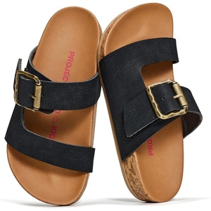 image:imageProject Cloud Girls Sandals amp NonSlip Kids Slides with Adjustable Buckle  Plush Soft Insole Lightweight Sandals for Girls  Comfortable Summer Shoes Casual Footwear Beach Slides for Kids SandalsBlack