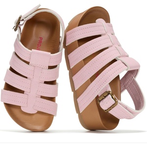 image:imageProject Cloud Girls Sandals with Adjustable Buckle Wedge Sandals 2026  Flexible Upper and Plush Soft Insole  Wedge NonSlip Outsole  Comfortable Kids Sandals for Girls for Daily WearPink