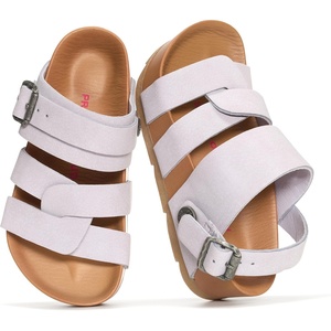 image:imageProject Cloud Girls Sandals with Adjustable Buckle Wedge Sandals 2026  Flexible Upper and Plush Soft Insole  Wedge NonSlip Outsole  Comfortable Kids Sandals for Girls for Daily WearLavender