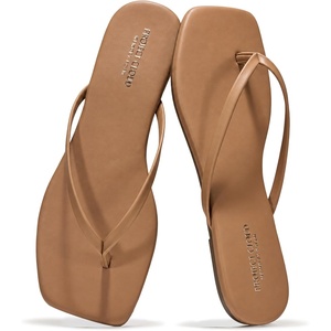 image:imageProject Cloud Square Toe Flip Flops For Women  Sandals WomenDEDICATION  Womens Flip Flop with Memory Foam Insole Beach Essentials Womens Sandals  Thong Sandals Women Footwear  Square Toe SandalsTaupe