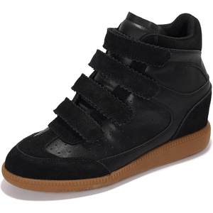 image:imageProject Cloud Wedge Sneakers for Women  Memory Foam Insole Womens Sneakers  Lightweight amp Hi Top Womens Shoes  Stylish Spring Shoes for Women 2026 MarantBlack