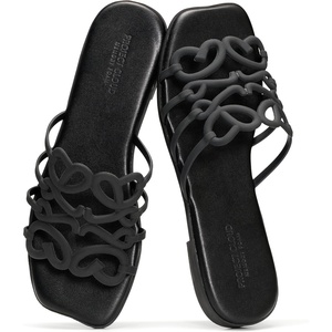 image:imageProject Cloud Womens Flat Sandals Non Slip Dressy Sandals for Women Lisa  Womens Dress Sandals Memory Foam Cushioning Comfortable Lightweight Casual Footwear Summer Vacation Travel Everyday OutdoorsBlack