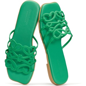image:imageProject Cloud Womens Flat Sandals Non Slip Dressy Sandals for Women Lisa  Womens Dress Sandals Memory Foam Cushioning Comfortable Lightweight Casual Footwear Summer Vacation Travel Everyday OutdoorsEmerald Green