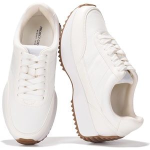 image:imageProject Cloud Womens Sneakers Memory Foam Lightweight Lace Up Shoes 2026  Durable and Lightweight NonSlip Lace Up Fashion Sneakers and Spring Shoes AllDay Comfortortable Walking ShoesSerenacream