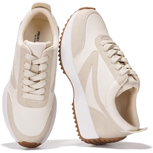 image:imageProject Cloud Womens Sneakers Memory Foam Lightweight Lace Up Shoes 2026  Durable and Lightweight NonSlip Lace Up Fashion Sneakers and Spring Shoes AllDay Comfortortable Walking ShoesBalindabeige