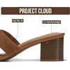 image:imageProject Cloud 100 Genuine Leather Block Heeled Sandals for WomenOpal  Sandals Women FootwearMemory Foam Insole amp NonSlip Womens Sandals Block Heels For WomenWomens Slides amp Womens SandalsChestnut Suede