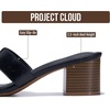 image:imageProject Cloud 100 Genuine Leather Block Heeled Sandals for WomenOpal  Sandals Women FootwearMemory Foam Insole amp NonSlip Womens Sandals Block Heels For WomenWomens Slides amp Womens SandalsBlack Leather