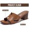 image:imageProject Cloud 100 Genuine Leather Block Heeled Sandals for WomenOpal  Sandals Women FootwearMemory Foam Insole amp NonSlip Womens Sandals Block Heels For WomenWomens Slides amp Womens SandalsCognac Leather