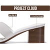 image:imageProject Cloud 100 Genuine Leather Block Heeled Sandals for WomenOpal  Sandals Women FootwearMemory Foam Insole amp NonSlip Womens Sandals Block Heels For WomenWomens Slides amp Womens SandalsWhite Leather