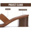 image:imageProject Cloud 100 Genuine Leather Block Heeled Sandals for WomenOpal  Sandals Women FootwearMemory Foam Insole amp NonSlip Womens Sandals Block Heels For WomenWomens Slides amp Womens SandalsCognac Leather
